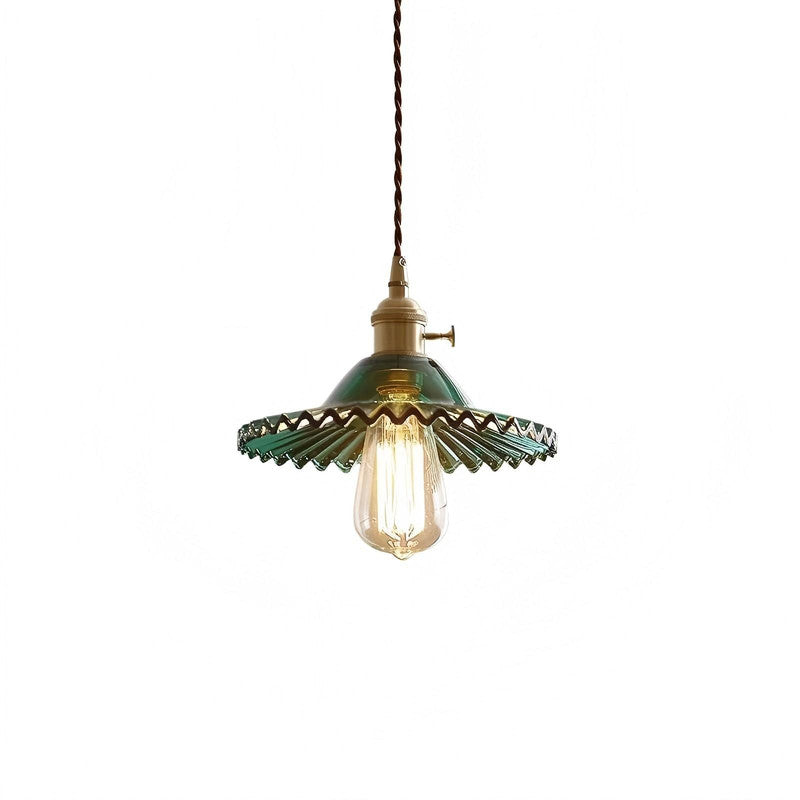 Dining Room Brass Pendant Lamp LED Modern Hand Blown Glass Pendant Light