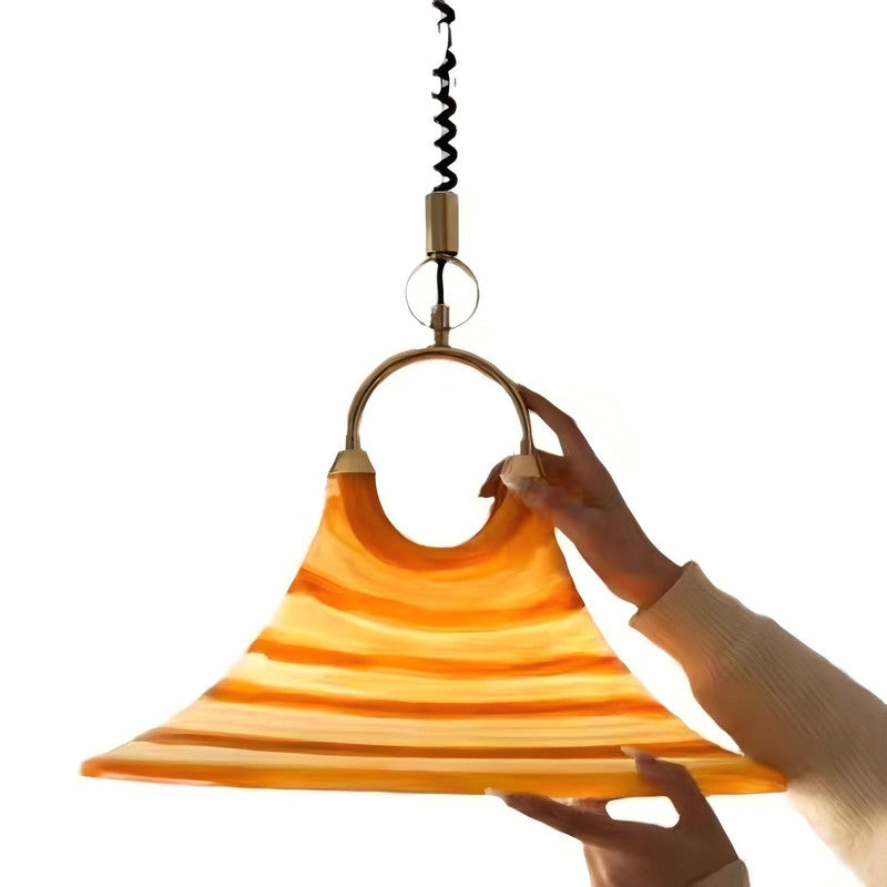 Horn Pendant Lamp Dining Room Living Room Bedside Bedroom Stretchable Art LED Pendant Lamp
