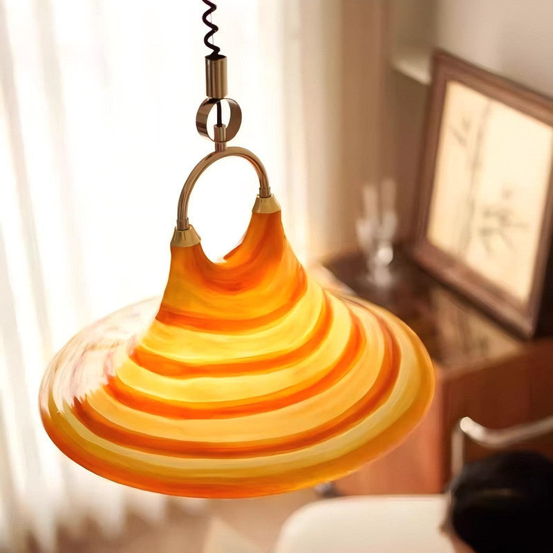 Horn Pendant Lamp Dining Room Living Room Bedside Bedroom Stretchable Art LED Pendant Lamp