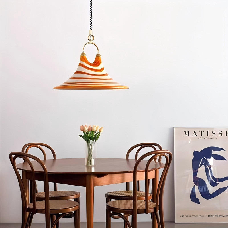 Horn Pendant Lamp Dining Room Living Room Bedside Bedroom Stretchable Art LED Pendant Lamp