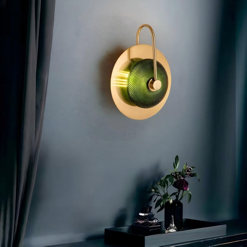 Modern Gold Metal Glass Wall Mounted Sconce Reading Lamps LED Hotel Villa Home indoor Decorative Wall Light