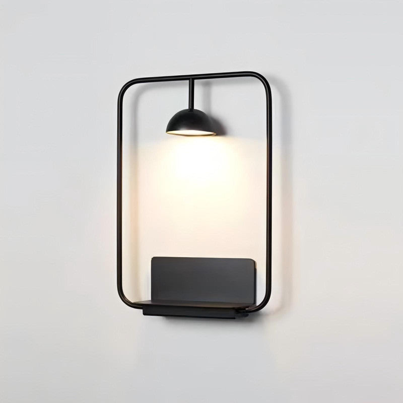 Postmodern Bauhaus Style Bedroom Bedside Living Modern Living Room Bedroom Hotel LED Metal Wall Lamp