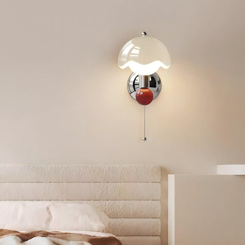 Mushroom Wall Lamp for Bedroom Medieval Living Room Background Wall Lamp