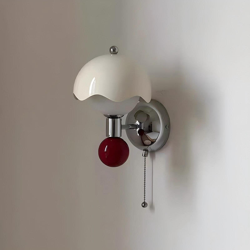 Mushroom Wall Lamp for Bedroom Medieval Living Room Background Wall Lamp