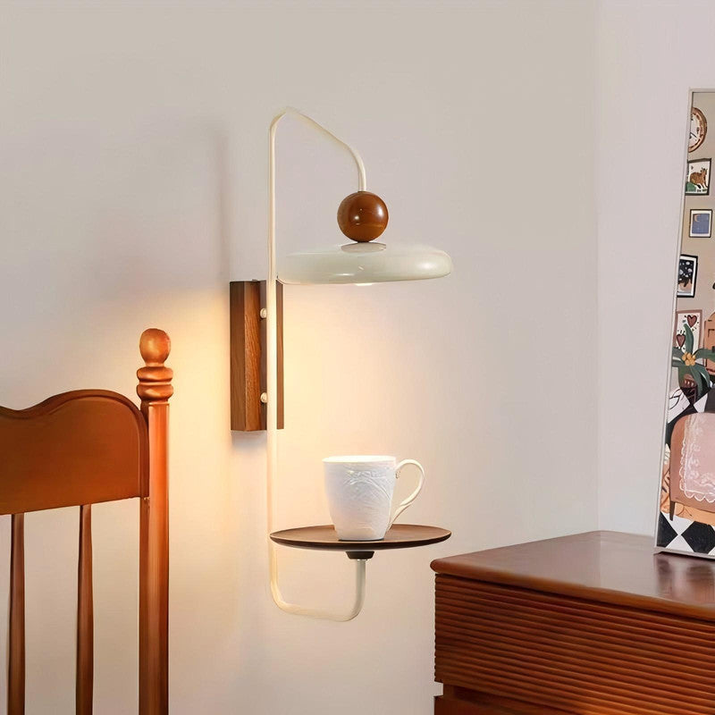 Vintage Wooden Wall Lamp LED Wall Light Sofa Bedroom Bed Head Handcrafted Wooden LED Wall Sconce