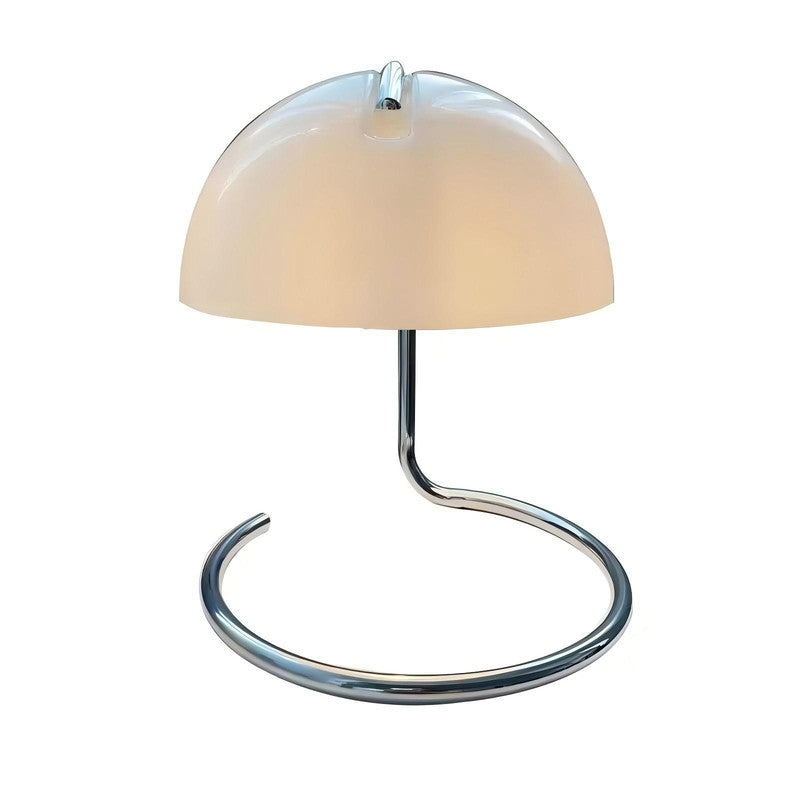 Modern Circular Metal Iron Switch Control Desk Lamp