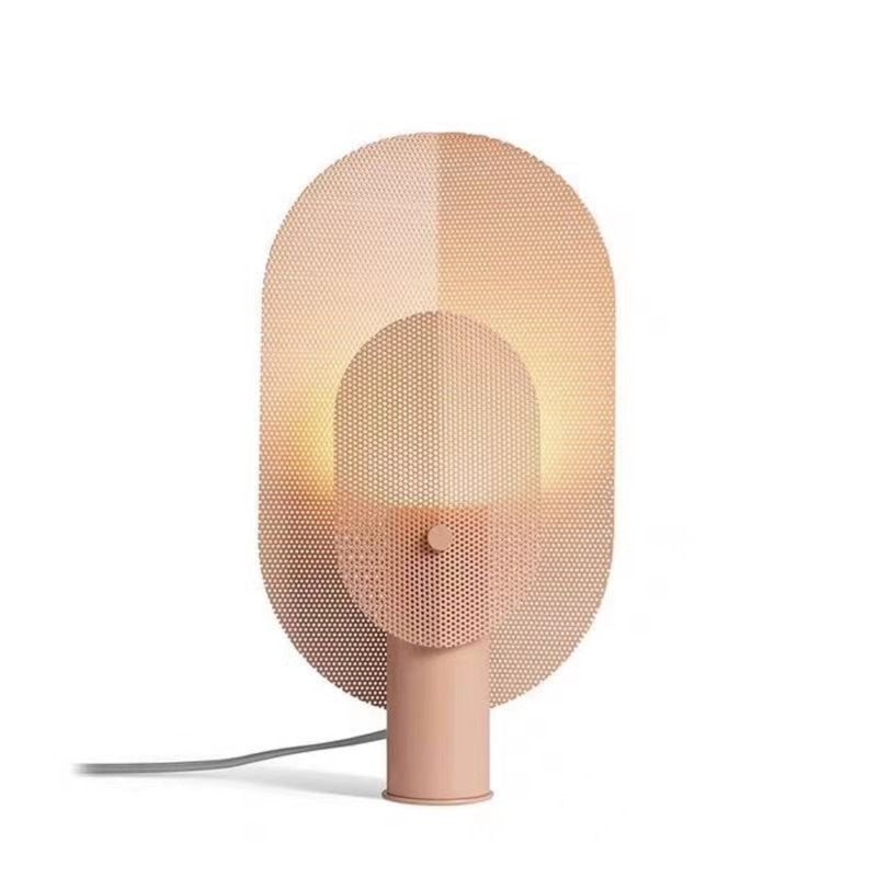 Post-Modern Simple Grid Iron Creative Table Lamp