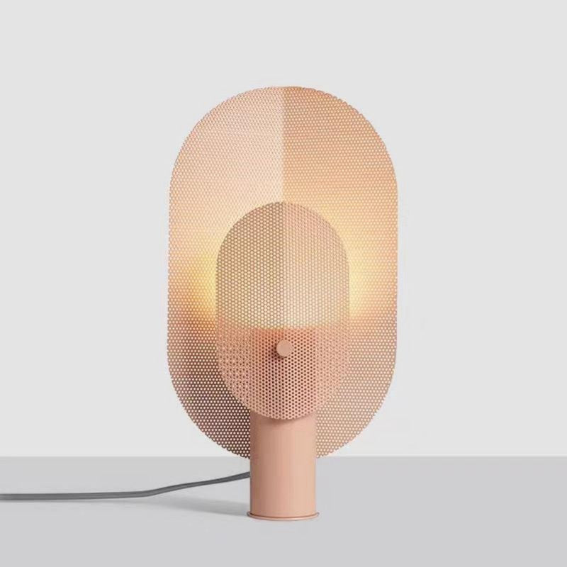 Post-Modern Simple Grid Iron Creative Table Lamp