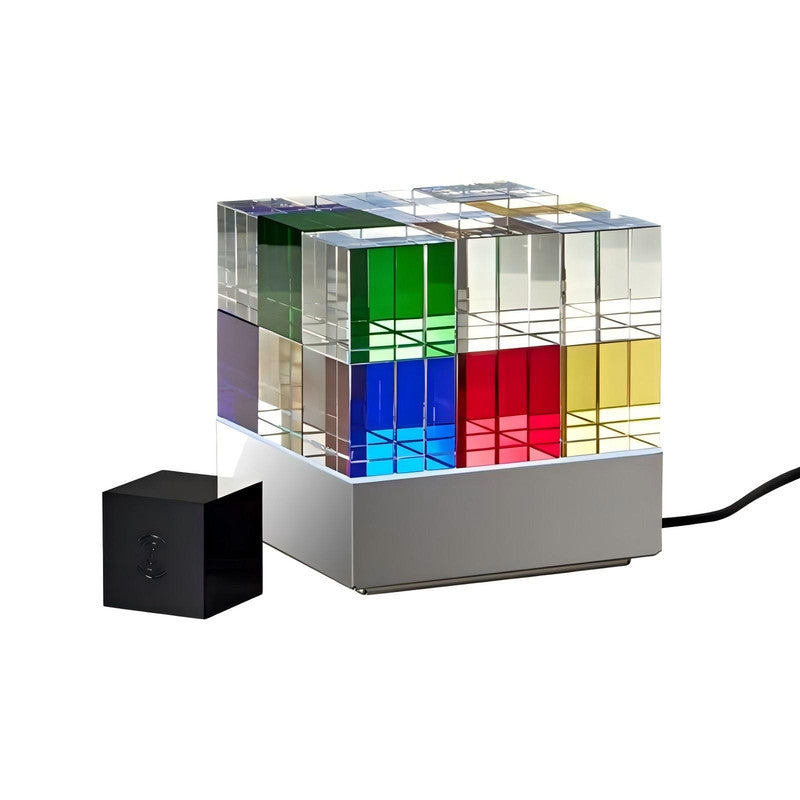 Colorful Three-Dimensional Rubik's Cube Decorative Table Lamp, Creative Decoration for Living Room