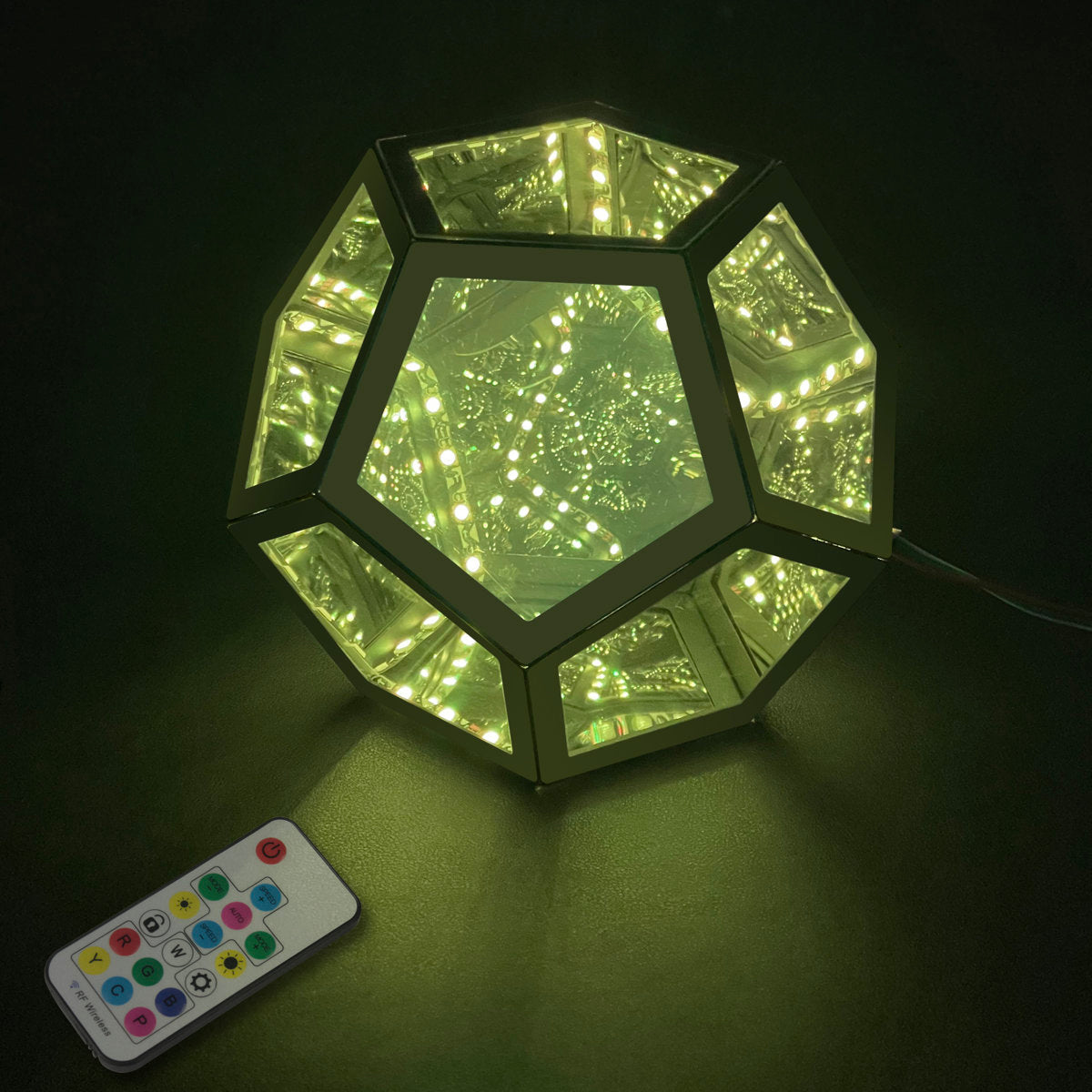 Infinity Dodecahedron Magic LED Table Lamp