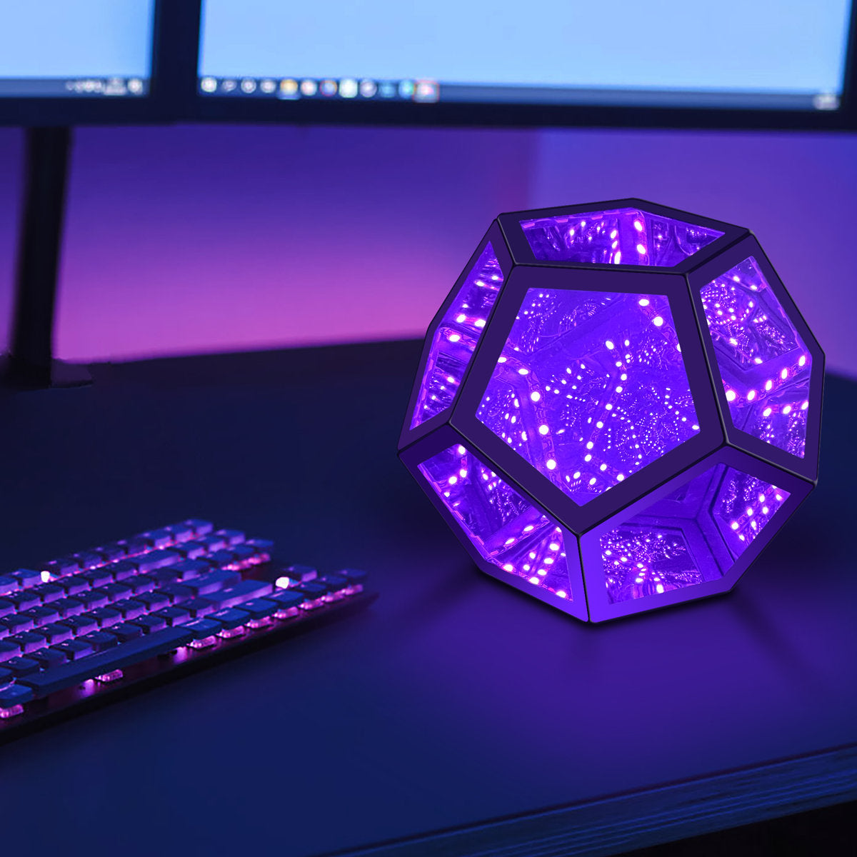 Infinity Dodecahedron Magic LED Table Lamp