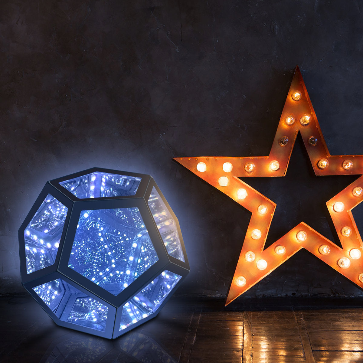 Infinity Dodecahedron Magic LED Table Lamp