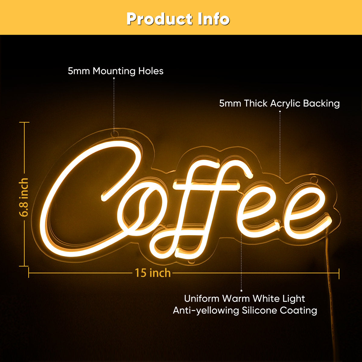 Coffee LED Neon Sign