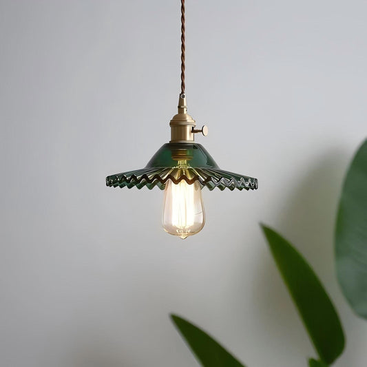 Dining Room Brass Pendant Lamp LED Modern Hand Blown Glass Pendant Light