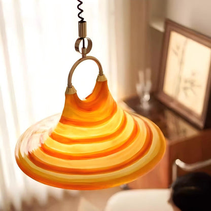 Horn Pendant Lamp Dining Room Living Room Bedside Bedroom Stretchable Art LED Pendant Lamp