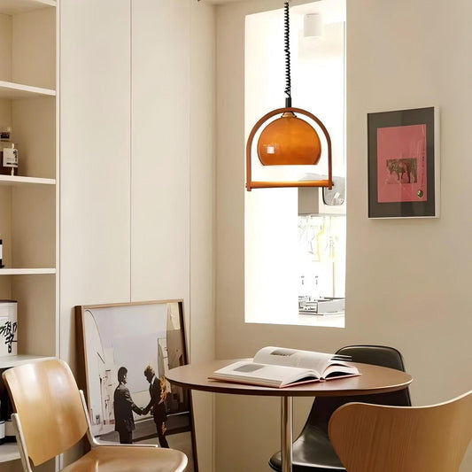 Home Decor Minimalist Small LED Chandelier Hotel Hanging Glass Lamp