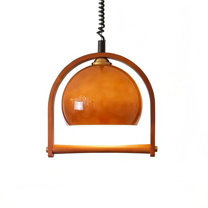 Home Decor Minimalist Small LED Chandelier Hotel Hanging Glass Lamp