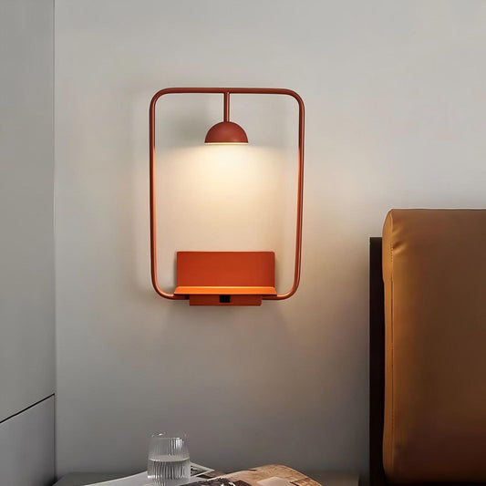 Postmodern Bauhaus Style Bedroom Bedside Living Modern Living Room Bedroom Hotel LED Metal Wall Lamp