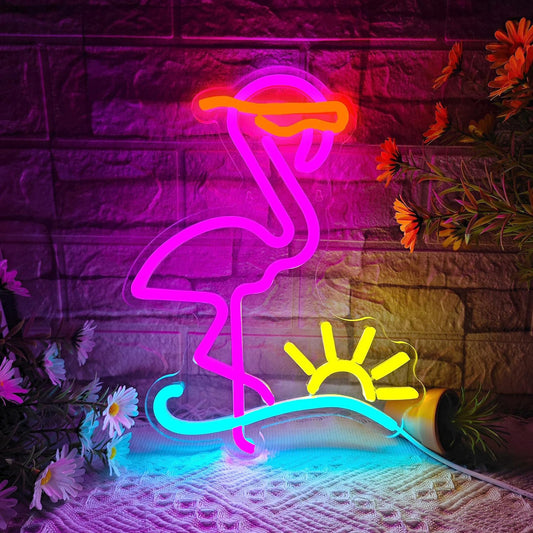 15.75'' Flamingo Neon Sign Dimmable LED Neon Sign Light