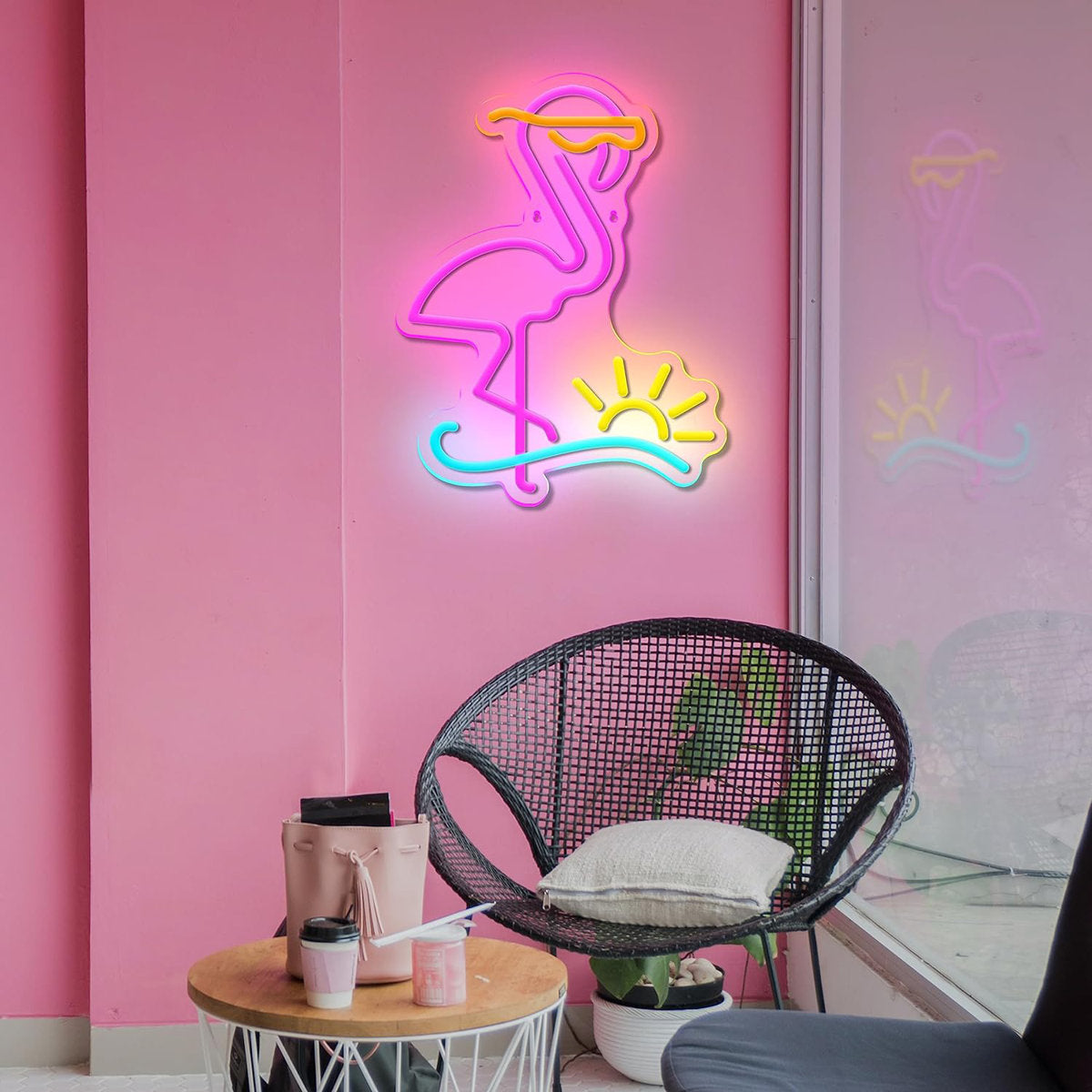 15.75'' Flamingo Neon Sign Dimmable LED Neon Sign Light