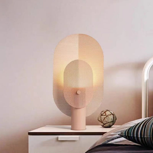 Post-Modern Simple Grid Iron Creative Table Lamp
